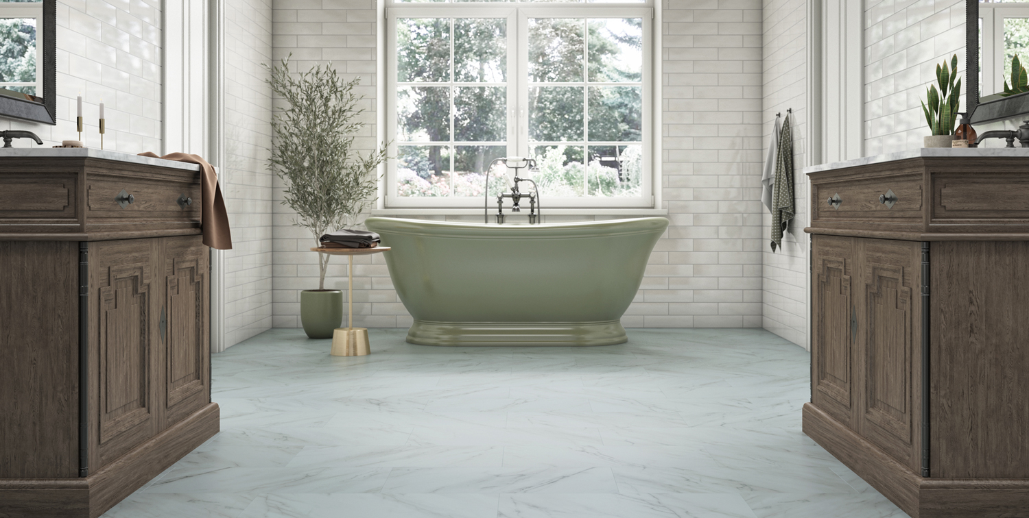Carrara Marble Pure Bathroom