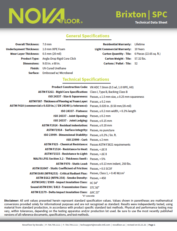 Tech data 